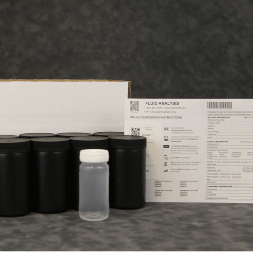 OHI-FLUID-KIT : Fluid Sampling Analysis Kit including Jar, Mailer, Complete Lab Testing (per Sample) - includes ONE Sample Jar and Test