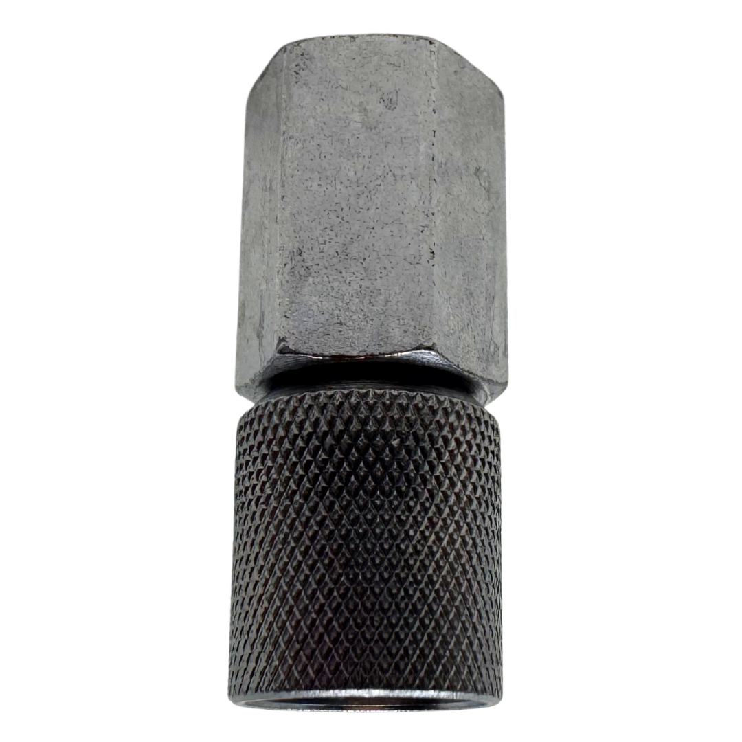 PGAM1620CBN1/4 : Anchor Direct Pressure Gauge Adapter, 1/4" (-04) Female NPT x M16 x 2, Zinc Nickel Plated Carbon Steel, Buna Seals