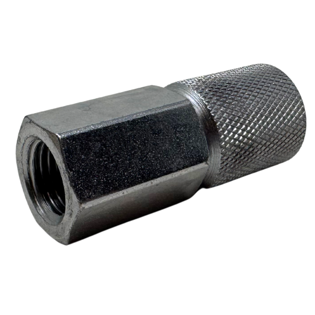 PGAM1620CBN1/4 : Anchor Direct Pressure Gauge Adapter, 1/4" (-04) Female NPT x M16 x 2, Zinc Nickel Plated Carbon Steel, Buna Seals