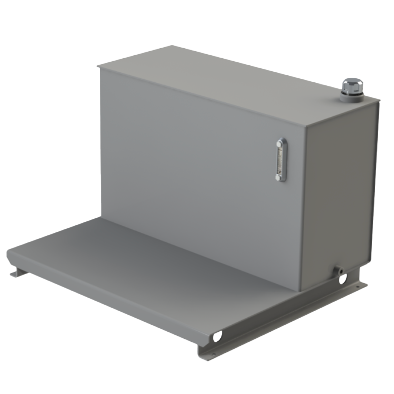 RLC020-FT : Magnaloy Reservoir, L-Shaped, Welded Top, Carbon Steel, 20-Gallon Capacity