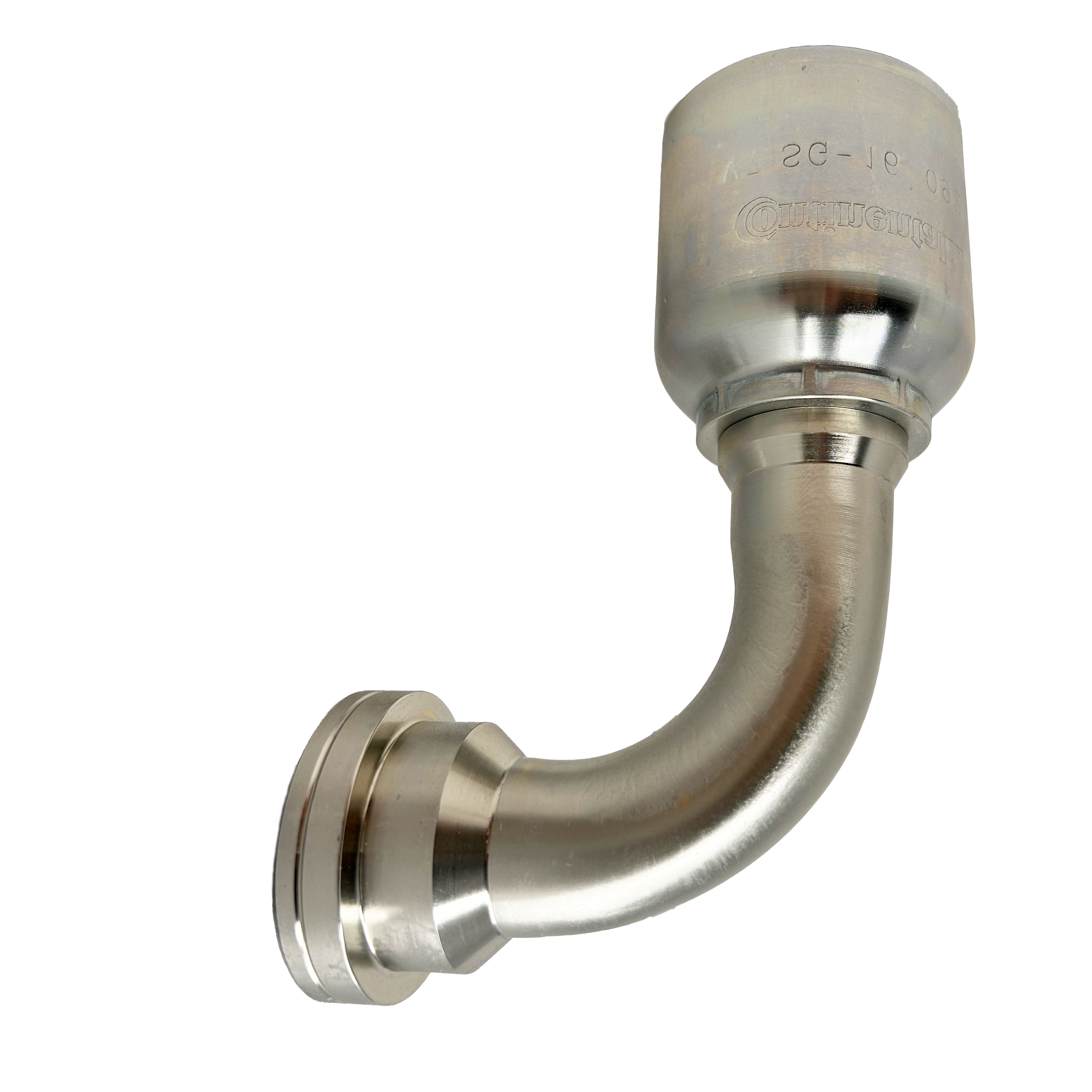 SG-FH90-1616 : Continental Hose Fitting, 1 Hose ID,  1 Code 62, 90-Degree Connection