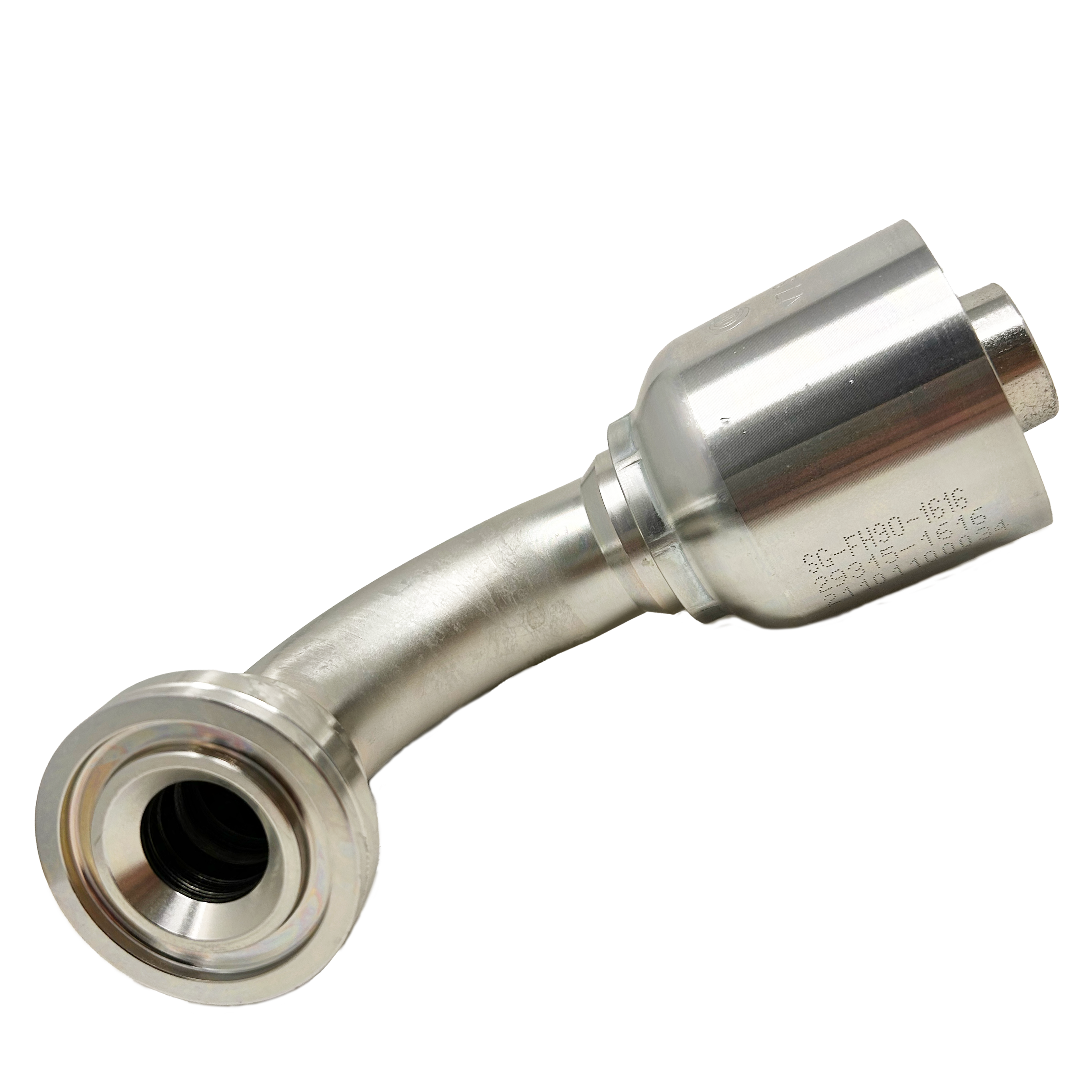 SG-FH90-1616 : Continental Hose Fitting, 1 Hose ID,  1 Code 62, 90-Degree Connection
