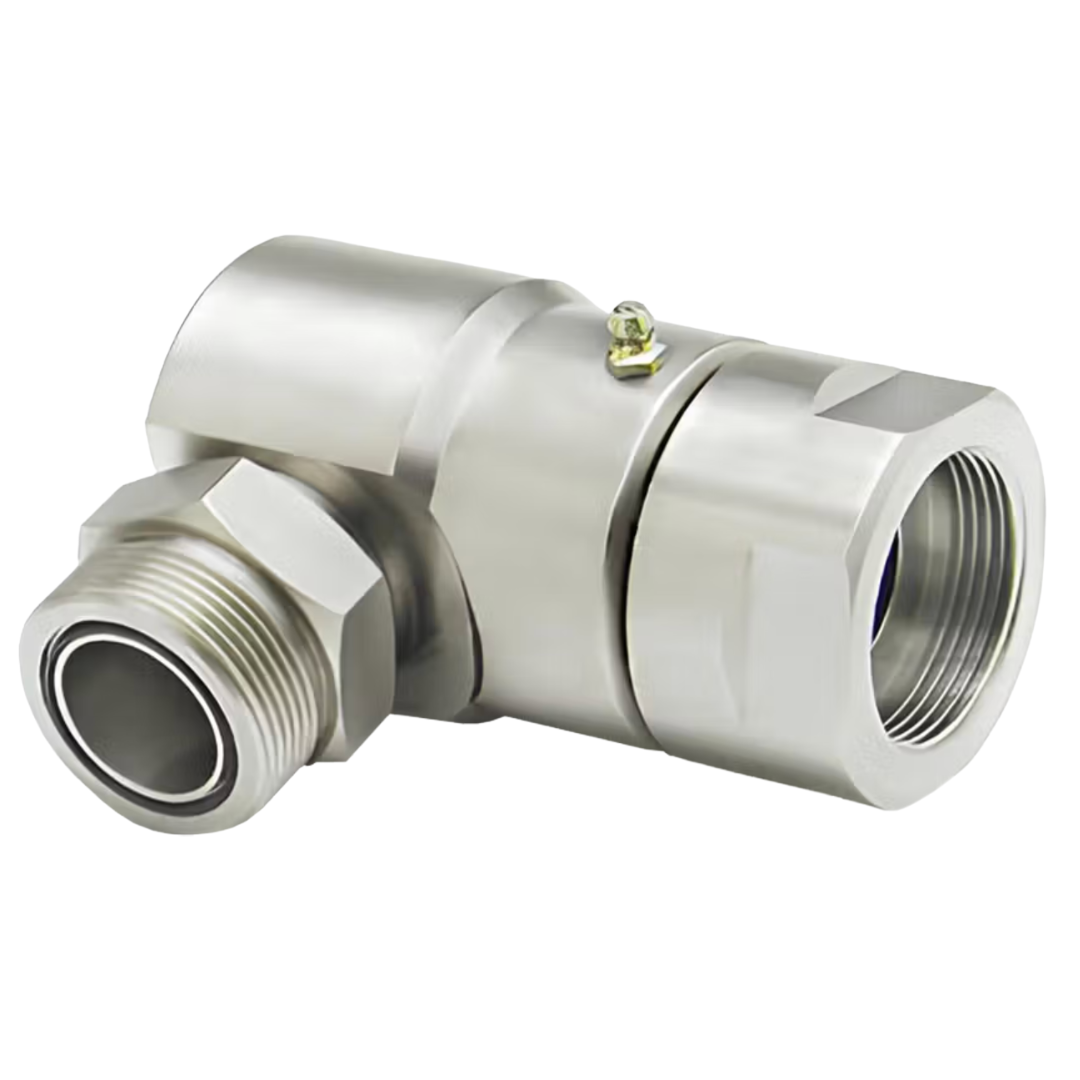 9SS4FFS6XMFS6-NI-AL : Super Swivels 90-Degree Live Swivel, -06 Female ORFS (11/16 - 16 UN) x -06 Male ORFS (11/16 - 16 UN), 5000psi, Nickel Plated, Aflas (AL) Seals