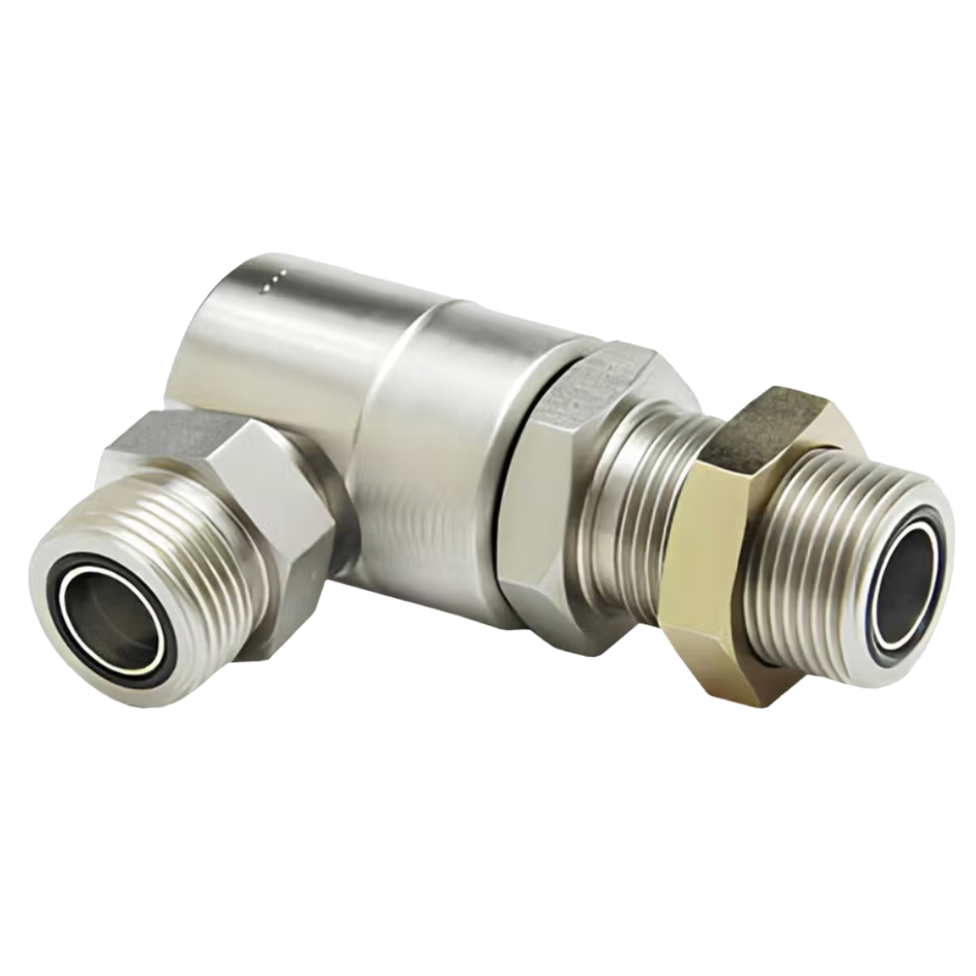 9SS20MFSB20XMFS20-NI-ETP : Super Swivels 90-Degree Live Swivel, -20 Male ORFS (1-11/16 - 12 UN) x -20 Male ORFS (1-11/16 - 12 UN), 4000psi, Nickel Plated, Viton Extreme (ETP) Seals