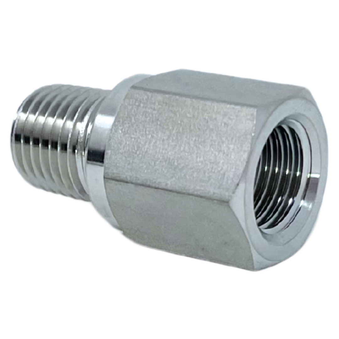 IA-4N : Superlok Straight Stainless Instrumentation Adapter, 1/4-18 (-04) Female NPT x 1/4-18 (-04) Male NPT, 6600psi
