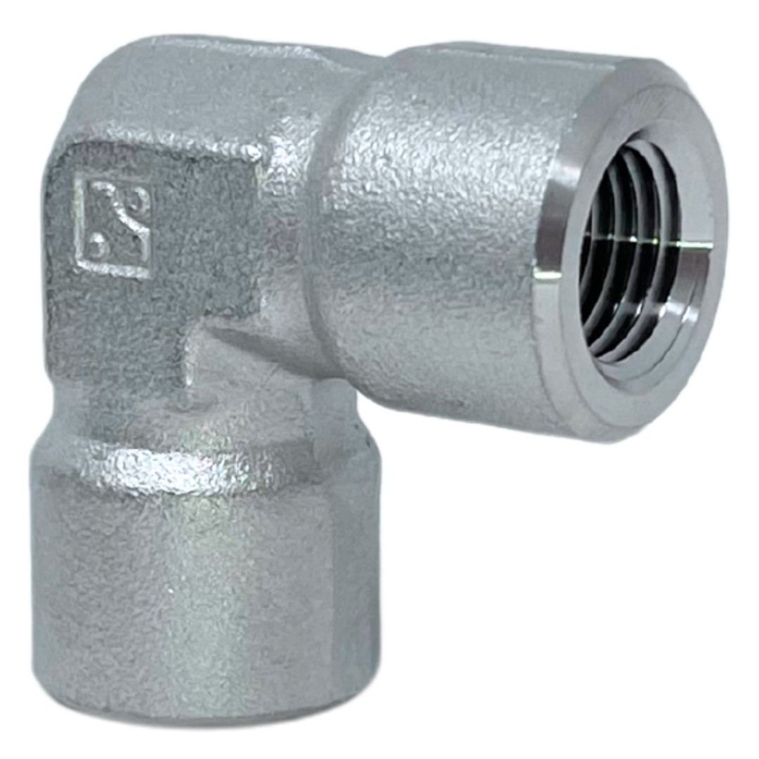 IFE-6N : Superlok 90-Degree Stainless Instrumentation Elbow, 3/8-18 (-06) Female NPT x 3/8-18 (-06) Female NPT, 5300psi
