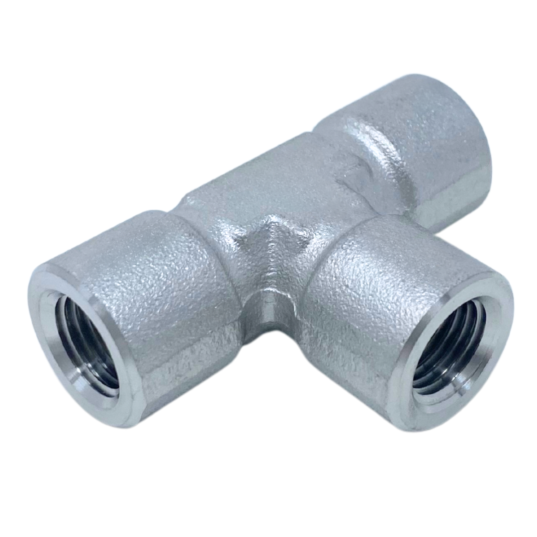 IFT-8N : Superlok Stainless Instrumentation Tee, 1/2-14 (-8N) Female NPT x 1/2-14 (-8N) Female NPT x 1/2-14 (-8N) Female NPT, 4900psi