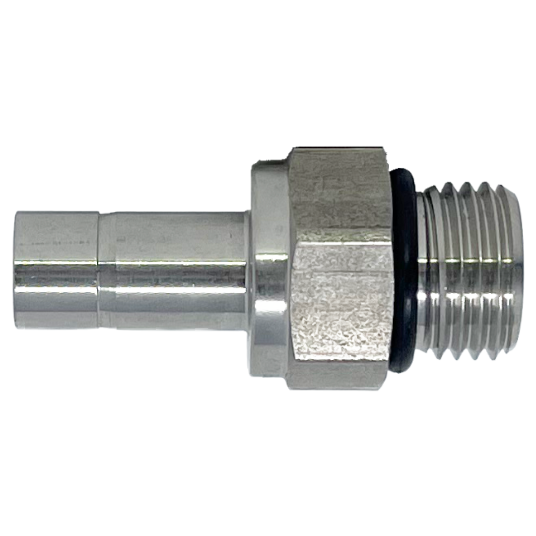 SSMA 16-16U : Superlok Straight Stainless Tube Adapter, 1" (-16) Tube Stub x 1-5/16-12 (-16U) Male ORB