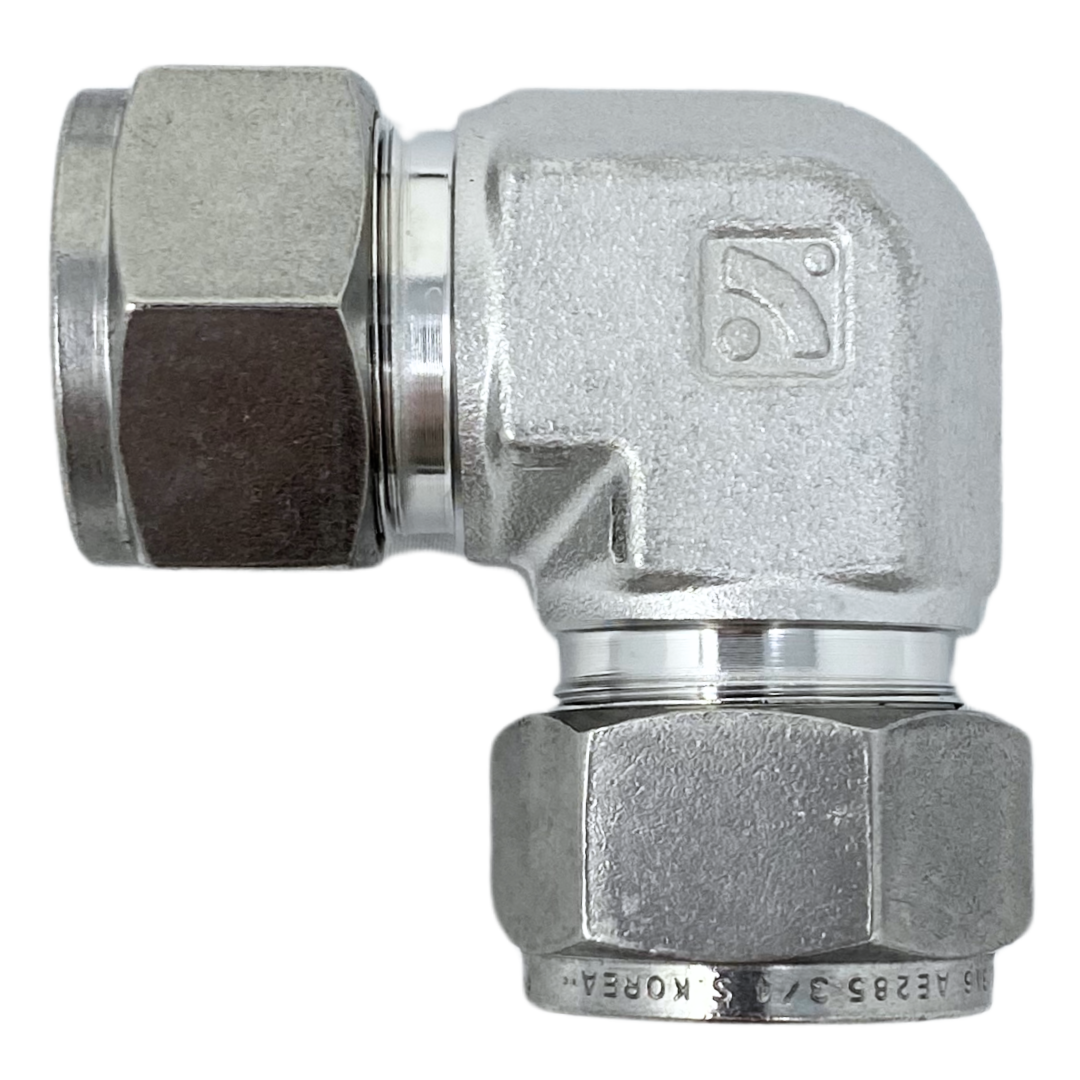 SUE-16 : Superlok 90-Degree Fractional Stainless Tube Union, 1" (-16) Tube OD