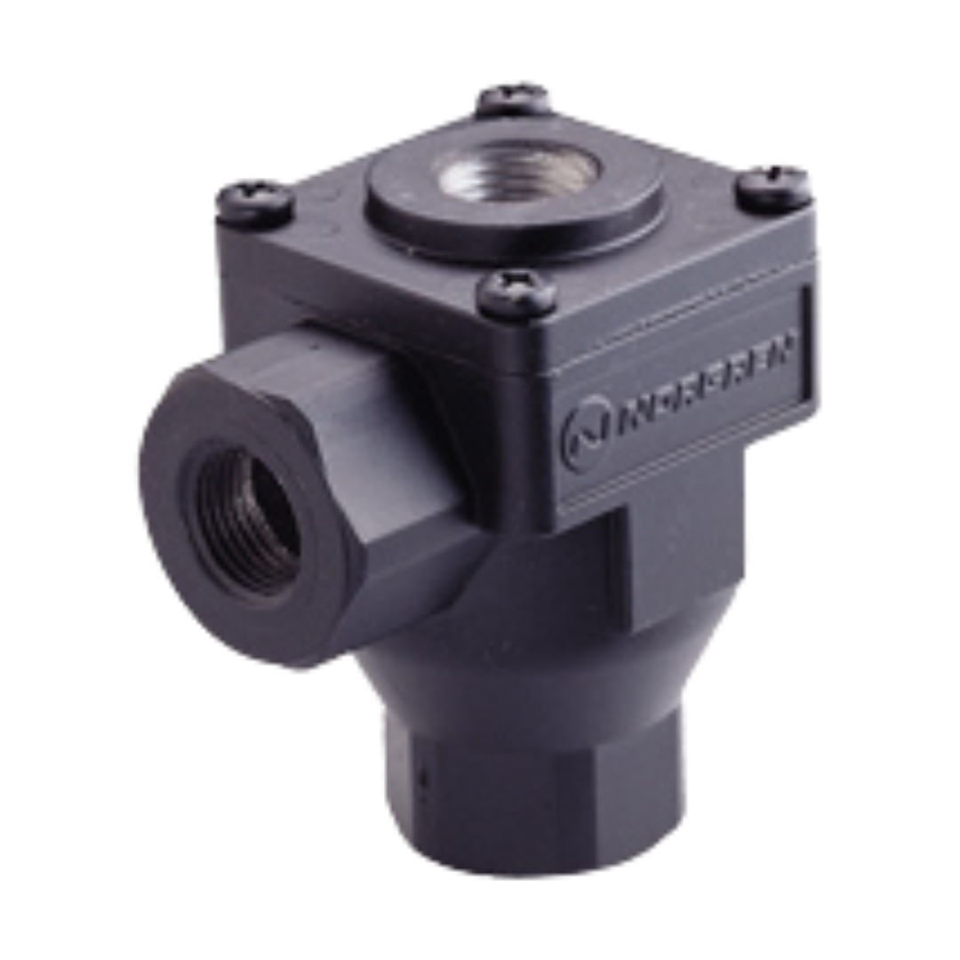 T70A1800 : Norgren T70 Series, quick exhaust valve, 1/8 NPT (inlet, outlet & exhaust) ports