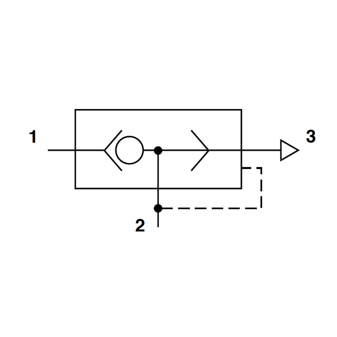 T70A1800 : Norgren T70 Series, quick exhaust valve, 1/8 NPT (inlet, outlet & exhaust) ports