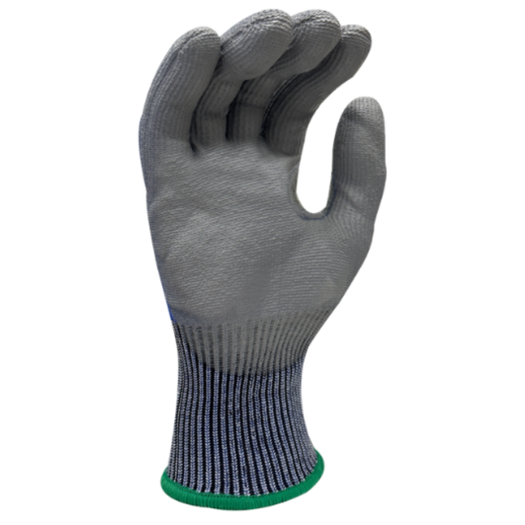 CM66330-12PK : CUTMAN 13 Gauge HDPE shell, Light Polyurethane Palm coated, Reinforced Thumb Saddle, ANSI Cut A6, 12-Pack