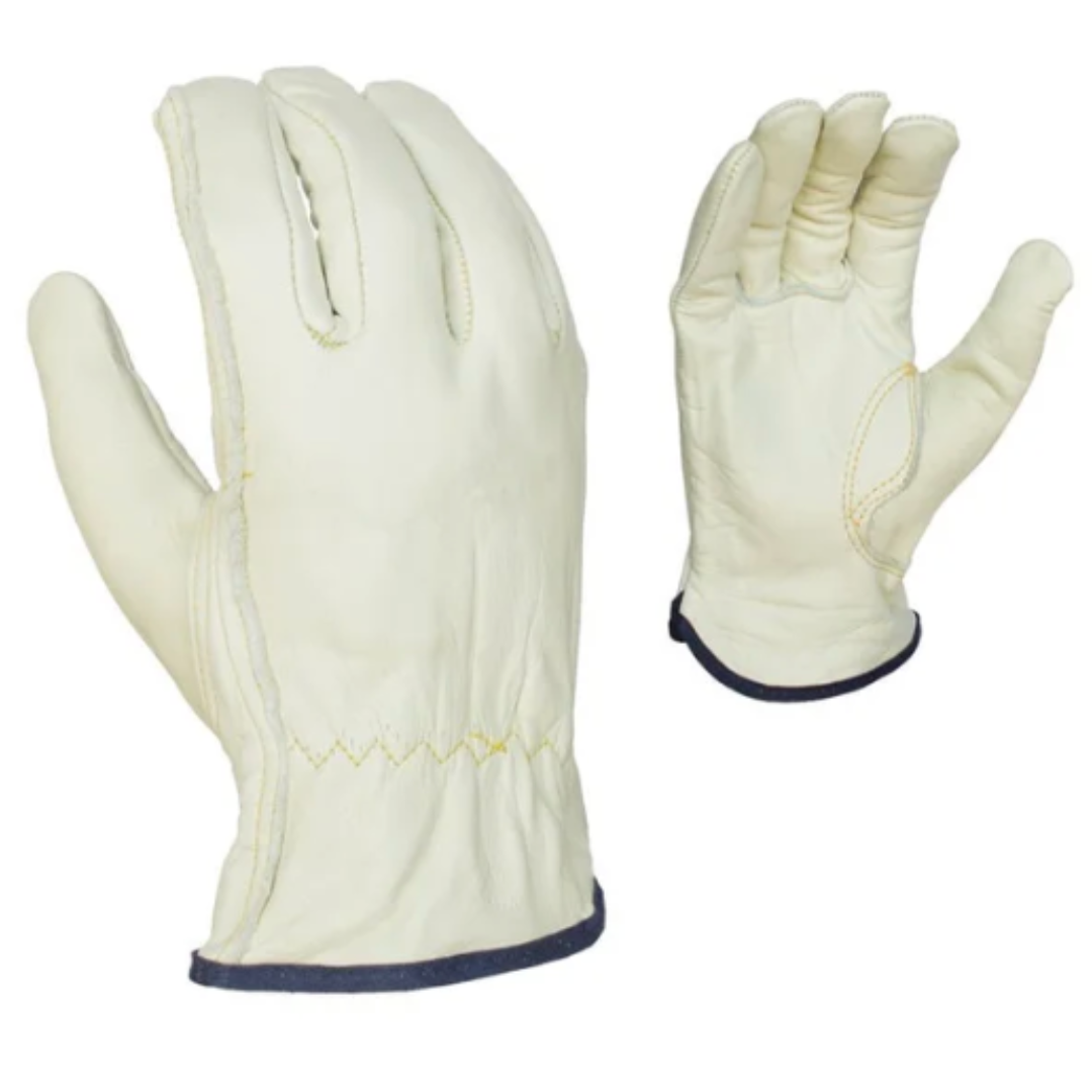 IB1210-12PK : Ironbark Premium Grain Cowhide Leather Driver (IB3006), Unlined, Shirred Elastic back, Keystone Thumb, 12-Pack