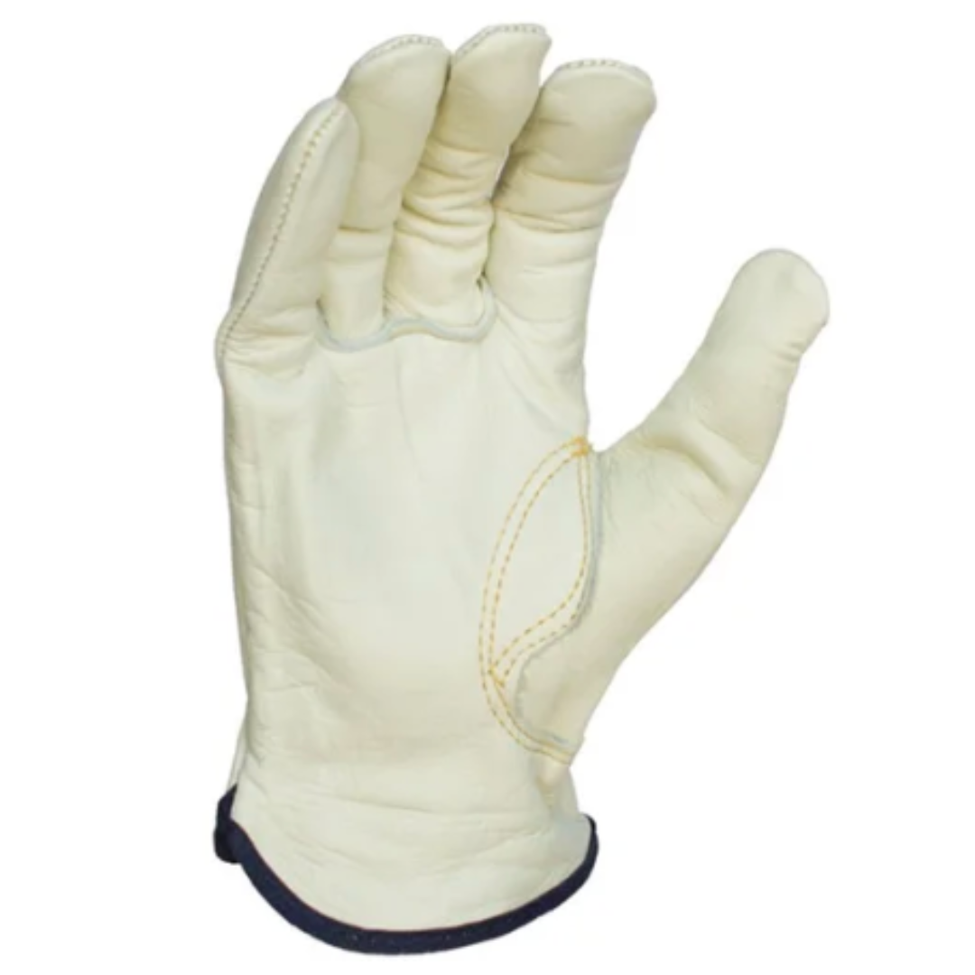 IB1230-12PK : Ironbark Standard Grain Cowhide Leather Driver (IB3026), Unlined, Shirred Elastic back, Keystone Thumb, 12-Pack