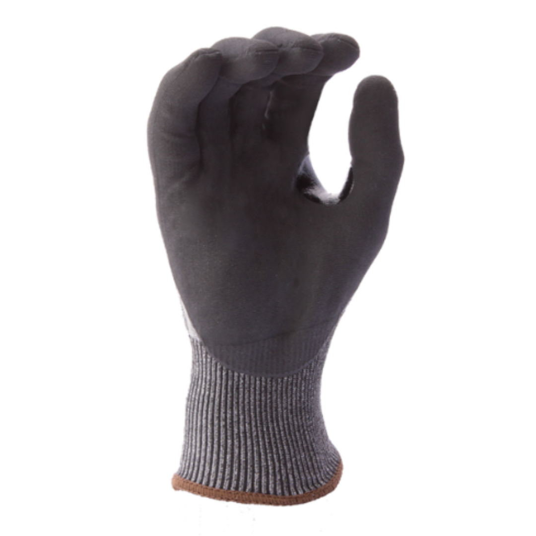 VSP72670TC-12PK : Versus Plus 18 Gauge Falstone Fiber shell, Black Micro-Foam Nitrile coated palm and fingers, Reinforced Thumb Saddle, Touchscreen compatible, ANSI Cut A7, 12-Pack
