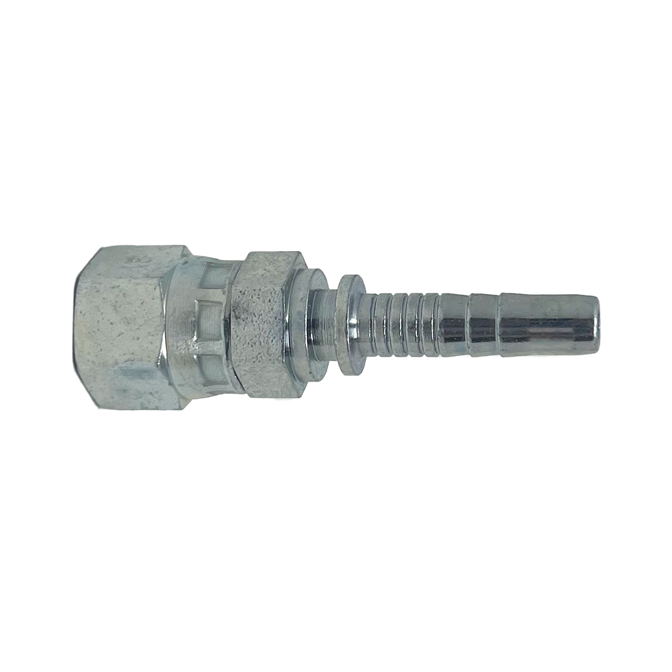 UC-JCFX-1416 : Continental Hose Fitting, 0.875 (7/8") Hose ID, 1-5/16-12 Female JIC, Straight, Swivel Connection