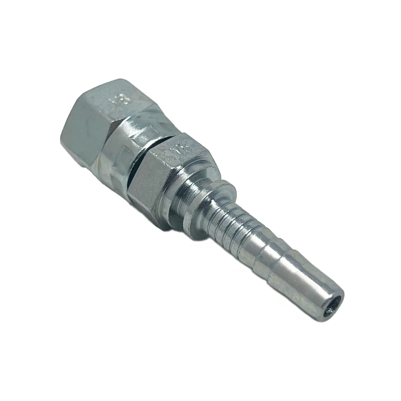 UC-JCFX-0404 : Continental Hose Fitting, 0.25 (1/4") Hose ID, 7/16-20 Female JIC, Straight, Swivel Connection