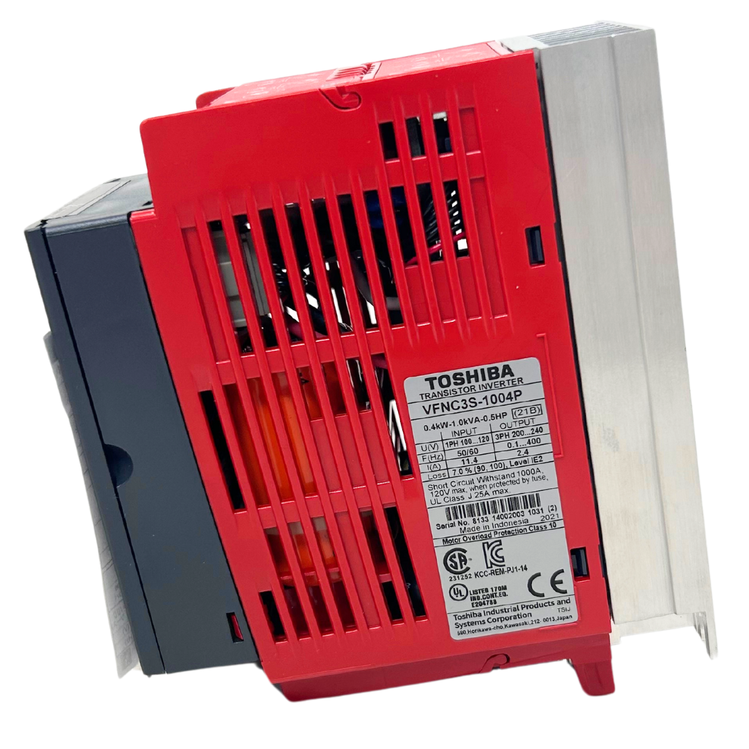 VFNC3S-1004P-FIRE : FIRE SALE Toshiba NC3 120V Single-Phase VFD, 0.5 HP, 2.4 FLA - ALL SALES FINAL
