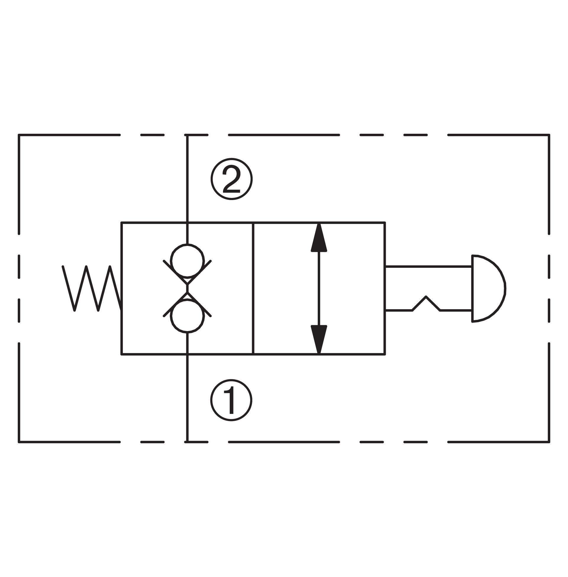 DMO-080-2NCSP-N : Deltrol Directional, 2-Way, 2-Position, Normally Closed, Black Knob Manual Operation, C-8-2 Cavity, 3000psi, 5GPM