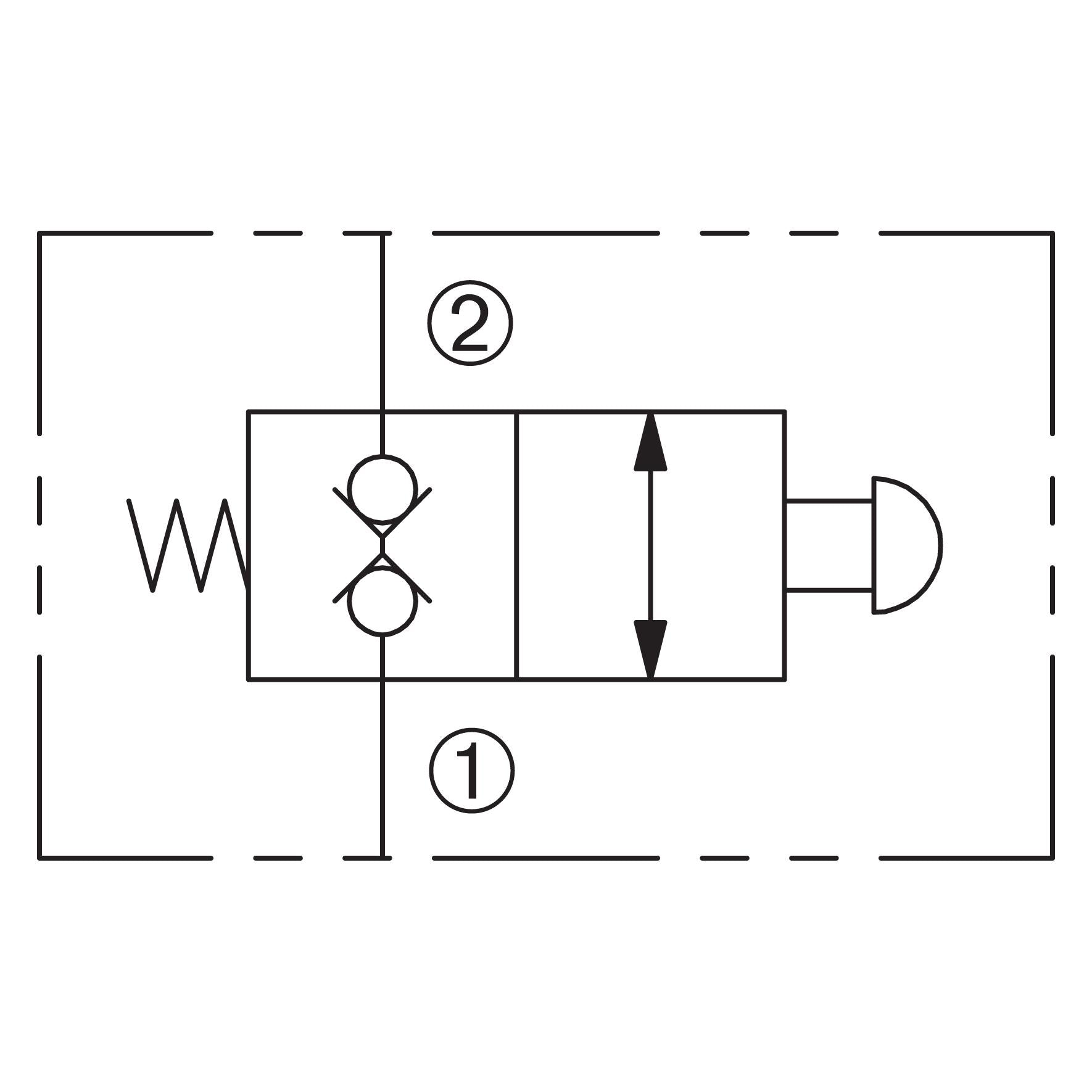 DMR2-080-N : Deltrol Directional, 2-Way, 2-Position, Normally Closed, Plunger Operated, Zero Leak, C-8-2 Cavity, 3000psi, 5GPM