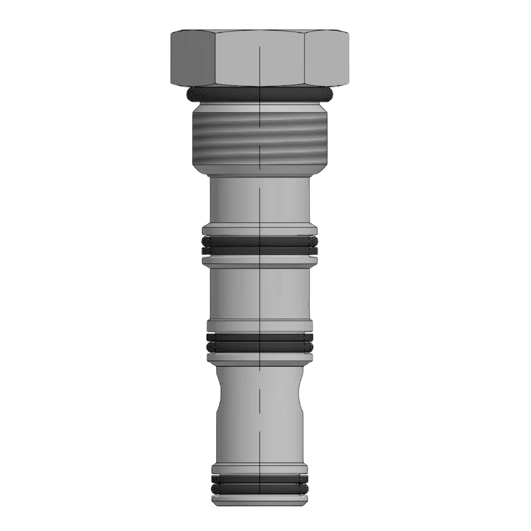DPCV-100-P-N : Deltrol Motion Control Check Valve, Pilot-To-Open, Vented, C-10-4 Cavity, 3000psi, 10GPM,15psi Cracking Pressure