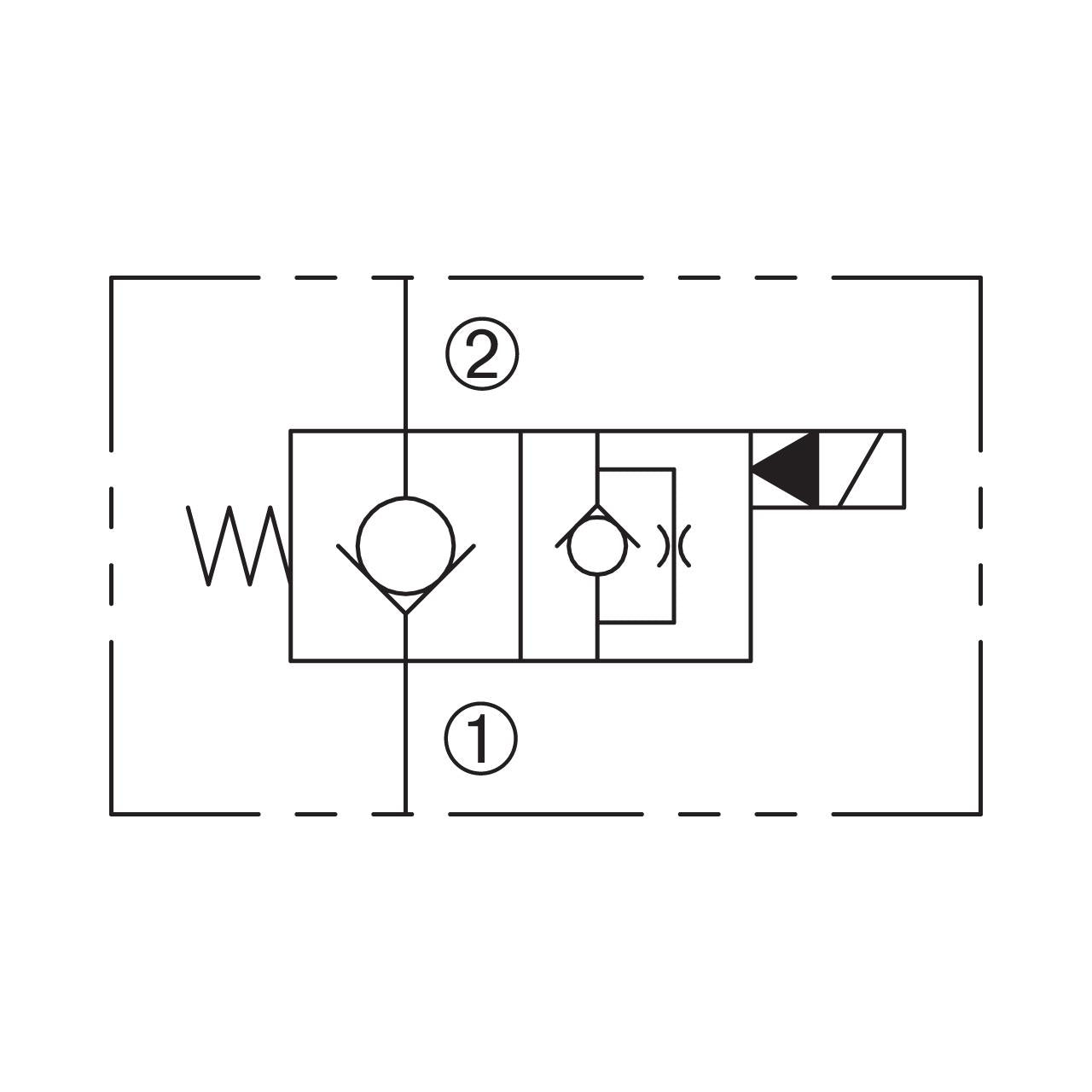 DSV-080-2NCP-N : Deltrol Solenoid Valve with NO COIL, 2-Way, 2-Position, Normally Closed Poppet, C-8-2 Cavity, 4000psi, 5GPM