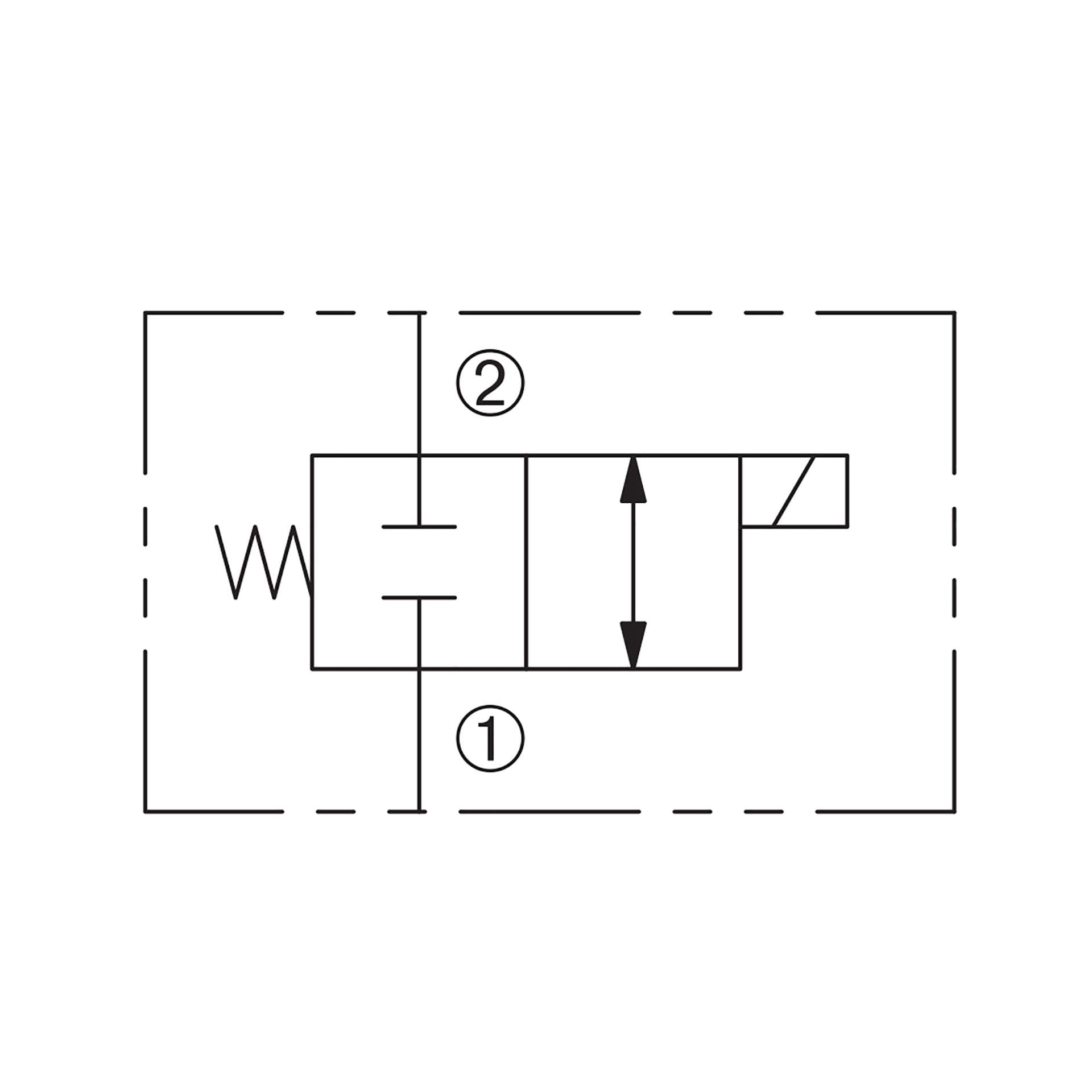 DSV2-100-2NCS-N : Deltrol Solenoid Valve with NO COIL, 2-Way, 2-Position, Normally Closed Spool, C-10-2 Cavity, 3000psi, 6GPM