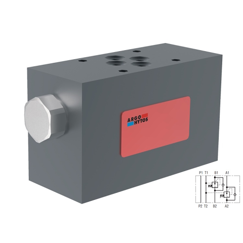 TV2-062/MD1C : Argo 2-Way Pressure Compensator Pressure Reducing Valve, Spool Type, Direct-Acting, Meter-Out, 9GPM, 5100ps
