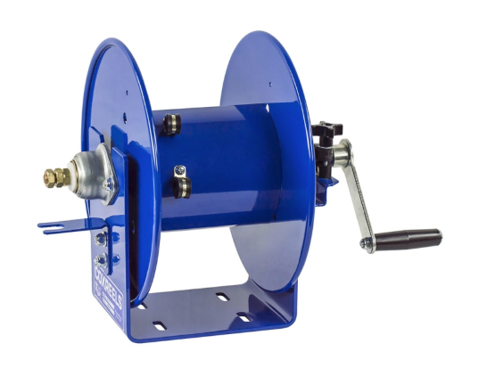 112WCL-6-02 : Coxreels 112WCL-6-02 Welding Hand Crank Cable Reel, #2 Cable gauge, 165' cable capacity, NO CABLE, 450 Amp