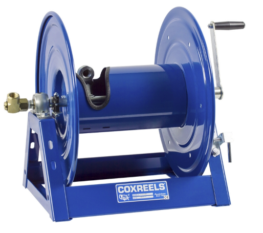 1125-4-100-H : Coxreels 1125-4-100-H Hydraulic Rewind Hose Reel, 1/2" ID, 100' capacity, NO HOSE, 3000psi