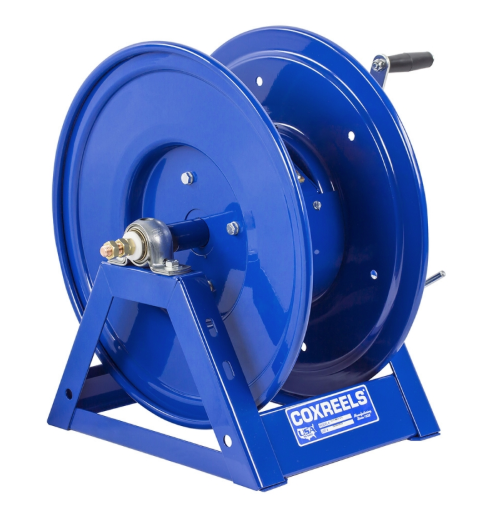 1125WCL-6-C : Coxreels 1125WCL-6-C Large Capacity Hand Crank Welding Cable Reel for arc welding, holds up to 300' of #2 cable