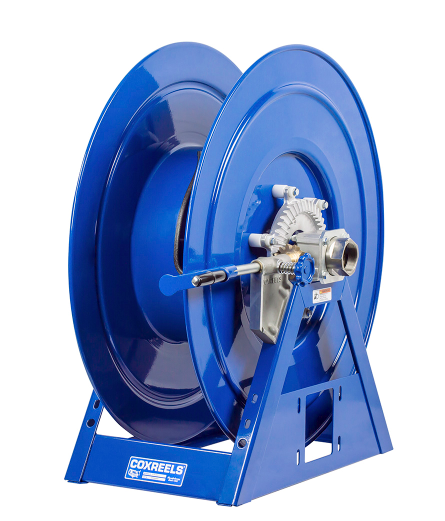 1195-2428-EAV3-BUXX : Coxreels 1195-2428-EAV3-BUXX Electric 115V AC EX Motor Rewind Hose Reel, 2" ID, 90' capacity, 1:3 idler gear, NO HOSE, 1500psi, with 90-deg Swivel