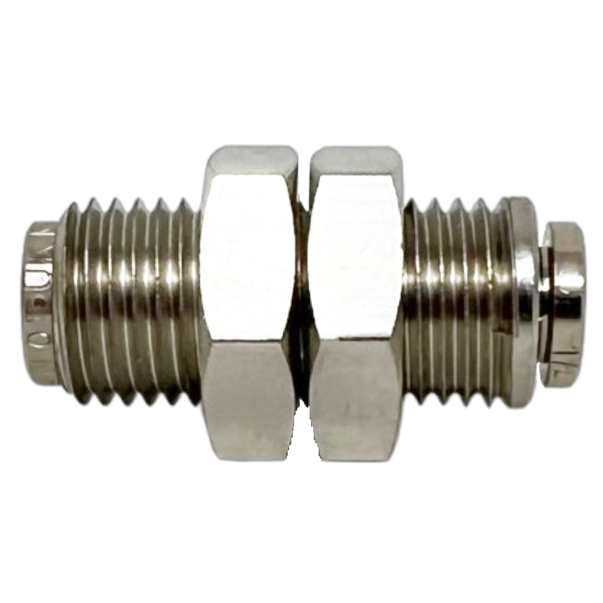 120290300-10PACK : Norgren Pneufit bulkhead union, metric M12x1.0 thread, 3/16 tube O/D