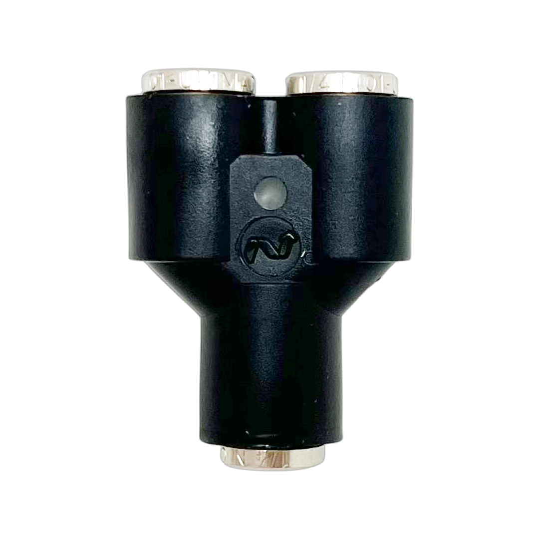120820400-10PACK : Norgren Pneufit Parallel Union Y, 1/4 tube O/D, 1/4 tube O/D