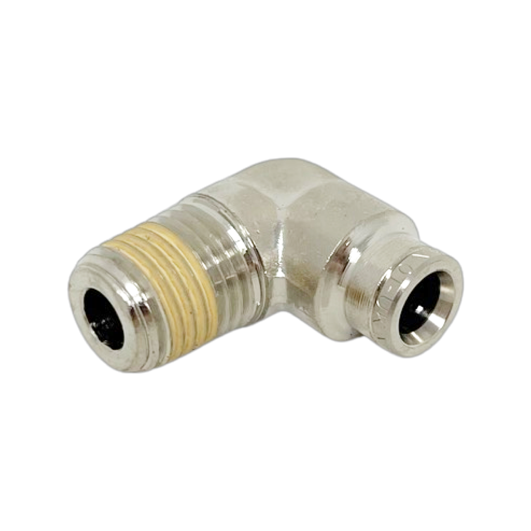 124450628-10PACK : Norgren Pneufit Fixed Male Elbow, 3/8 tube O/D, 1/4 NPT thread