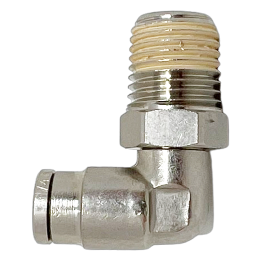 124470438-10PACK : Norgren Pneufit Swivel Male Elbow, 1/4 tube O/D, 3/8 NPT thread
