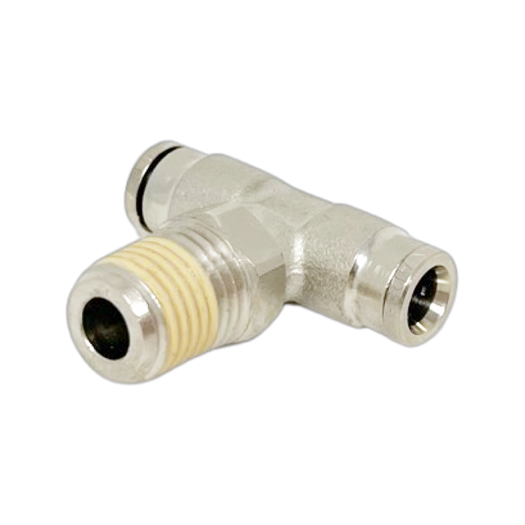 124670648-10PACK : Norgren Pneufit Swivel Male Tee, 3/8 tube O/D, 1/2 NPT thread