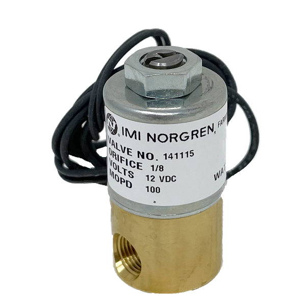 141115-12VDC : Norgren KIP Series 1 valve, 1/8 NPT ports, 2 way, NC, 1