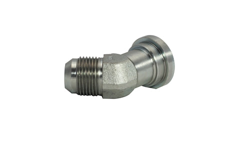 1703-24-24-FG-OHI : OHI Adapter, 1.5" Male JIC x 1.5 Code 61 Flange 45-Degree Elbow Forged
