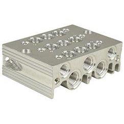 2221033 : Norgren V60 series, 3-station manifold plate