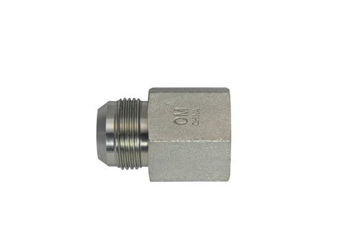 2405-06-04-OHI : OHI Straight Adapter, 0.375 (3/8") Male JIC x 0.25 (1/4") Female NPT, Steel