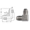2500-24-24-SS : OneHydraulics 90-Degree Elbow, 1.5 (1-1/2) Male JIC x 1.5 (1-1/2) Male JIC, Stainless Steel, 3600psi