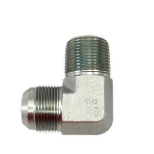 SS-2501-06-02-OHI : OHI 0.375 (3/8") Male JIC x 0.125 (1/8")  Male NPT 90-degree Elbow, Stainless Steel