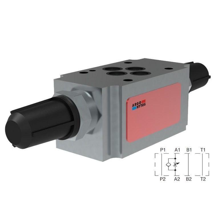 2VS3-06-AT : Argo Modular Flow Control, D03, 21GPM, 4600psi Rated, Check in A, Allen Key