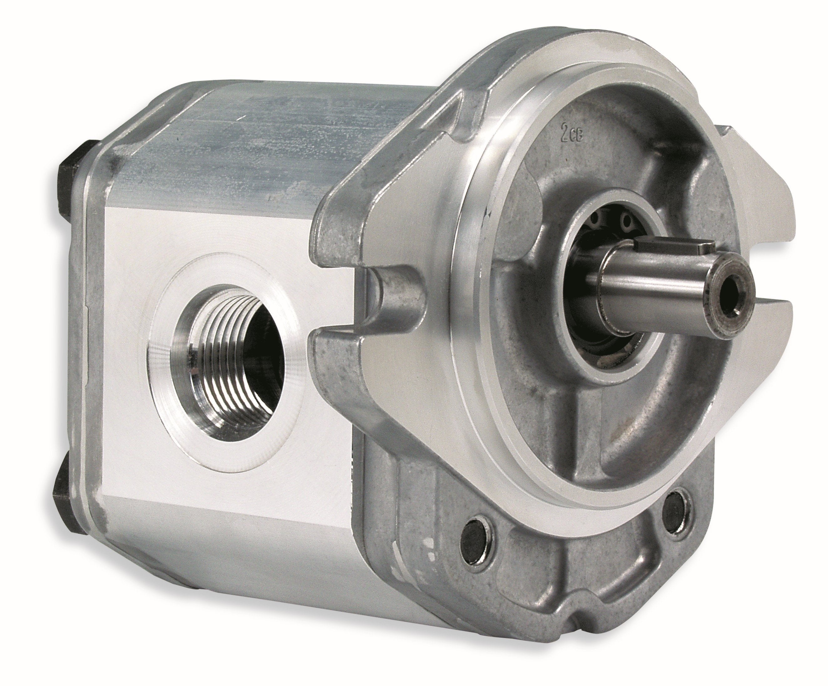 GHM3A-R-80-S1-FA-E4 : Marzocchi Gear Motor, Bidirectional, 52cc, 3335psi rated, 2500RPM, 1.25" #20 SAE ports, 13T 16/32DP Splined Shaft