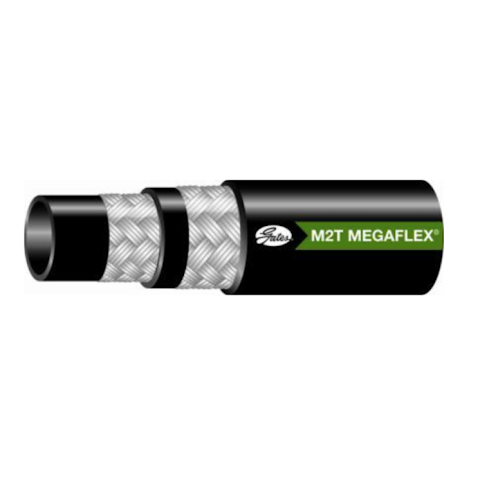 4M2TX150REEL X150FT : Gates M2T MegaFlex Hose, 100R16, 0.25 (1/4") ID, 0.56" OD, 6000psi Operating, 24000psi Burst, 1.5" Bend, 2-Wire, -40F to +212F, one 150-ft Reel of Hose