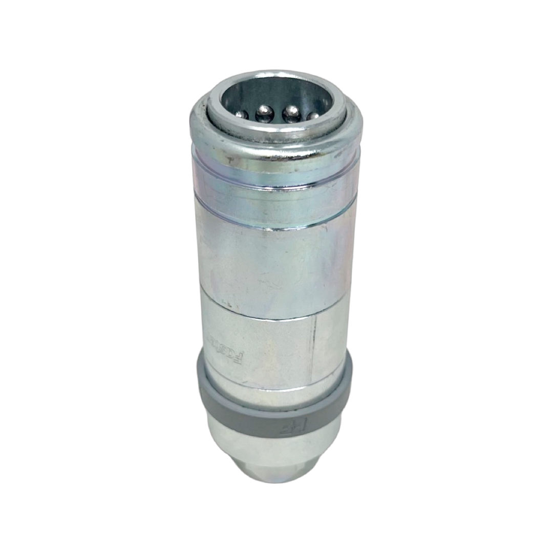 4SRHF081/12SAE F : Faster Quick Disconnect, Female 1/2" Coupler, 0.5 (1/2") ORB Connection, 3625psi MAWP, 18.49 GPM, ISO 7241 Part A Interchange, Push to Connect Style, Connection Under Pressure Allowed at Working Pressure