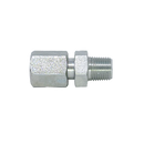 5307L-08-04 : Adaptall Straight Adapter, Female L08 DIN Tube x Male 0.25 (1/4") NPT, Carbon Steel, Light Duty