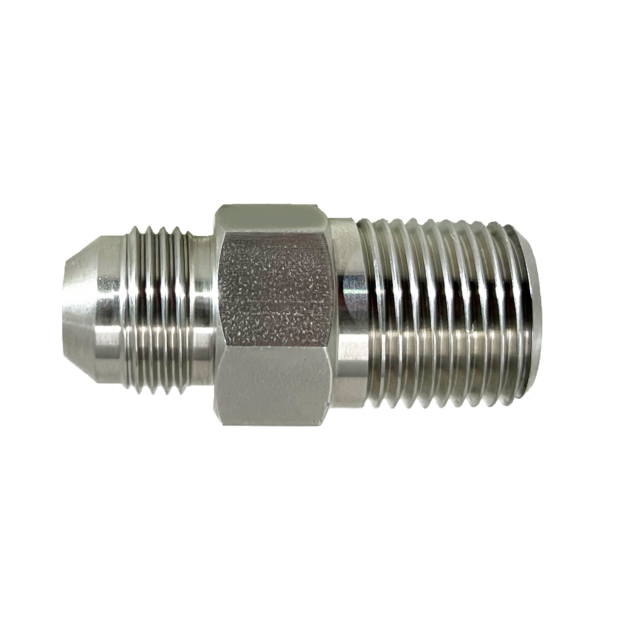 5404-4N4J : UPC 1/4" Male NPT x 1/4" Male JIC, Stainless Steel, 15,000psi