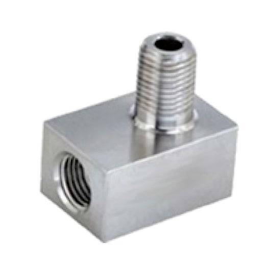 5502F-4N4N : UPC 1/4" Male NPT x 1/4" Female NPT 90, Stainless Steel, 15,000psi
